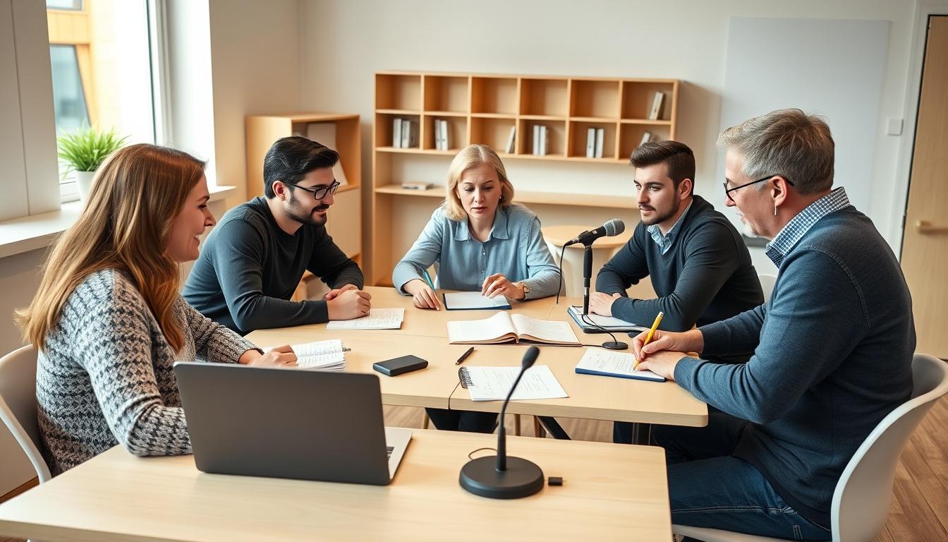 Language courses in small groups